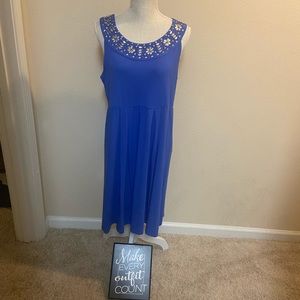 Michael Kors Sleeveless Dress Blue Size Medium